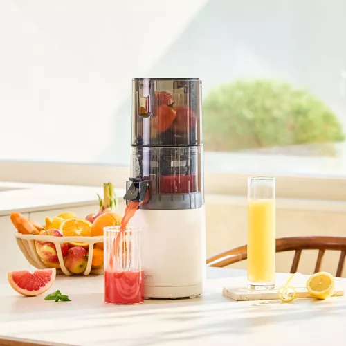Hurom E30ST Slow Juicer (FEHÉR) + Juice Biblia