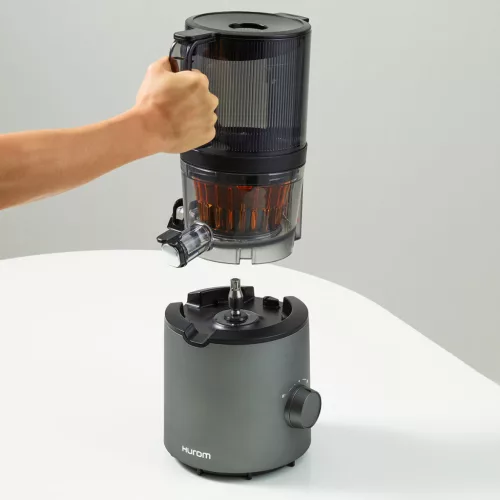 HUROM H201 Slow Juicer 200W, 2L, titangrey