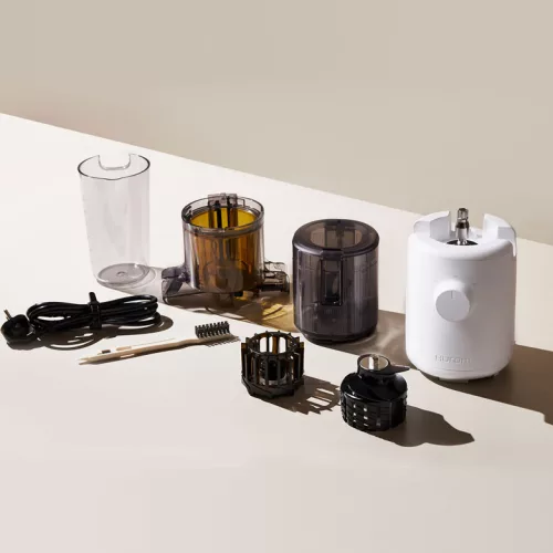 Hurom H310A Slow Juicer (SÖTÉTSZÜRKE) + Juice Biblia