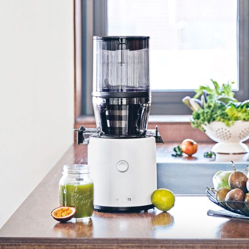 Hurom H320N Premium Slow Juicer (MATT FEHÉR) + Juice Biblia