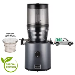 Hurom H330P Premium Slow Juicer (SZÜRKE) + Juice Biblia