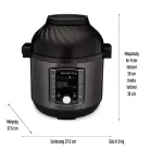 Instant Pot Pro Crisp 8 Multi-Cooker és Air Fryer multifunkciós főzőedény, 7,6 l-es