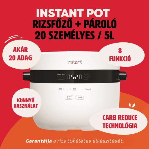 Instant Pot Rice Cooker + Steamer 20 Cup / 5L