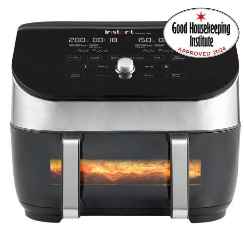 Instant Vortex Plus VersaZone Large Air Fryer with ClearCook Stainless Steel 8.5L