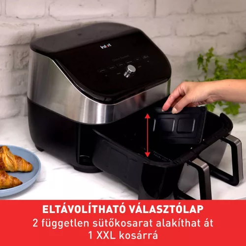 Instant Vortex Plus VersaZone Large Air Fryer with ClearCook Stainless Steel 8.5L