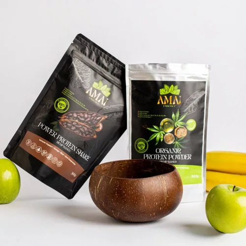 AMAIessence ORGANIC PROTEIN POWDER (100% kendermag fehérjepor), 300g