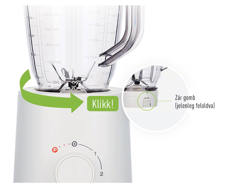 Hurom Table blender biztonsági zár